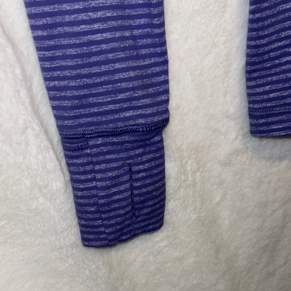 Lululemon Athletica Purple Striped Pullover - Picture 5 of 11
